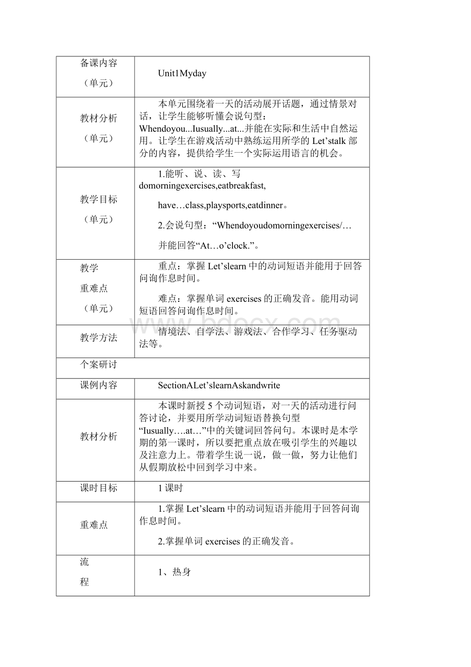 五年级下册英语单元集体备课活动记录.docx_第2页