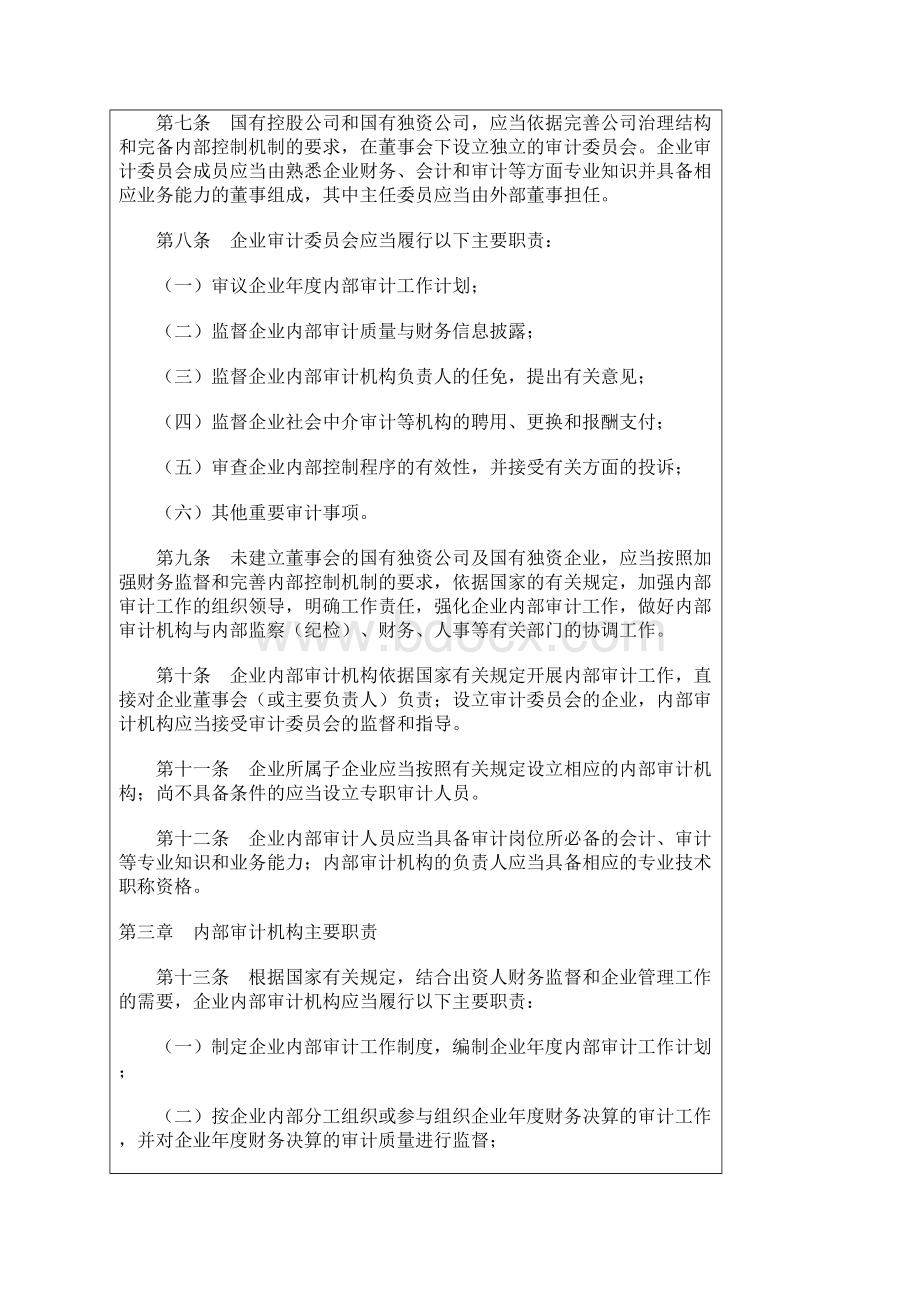 中央企业内部审计管理暂行办法.docx_第2页