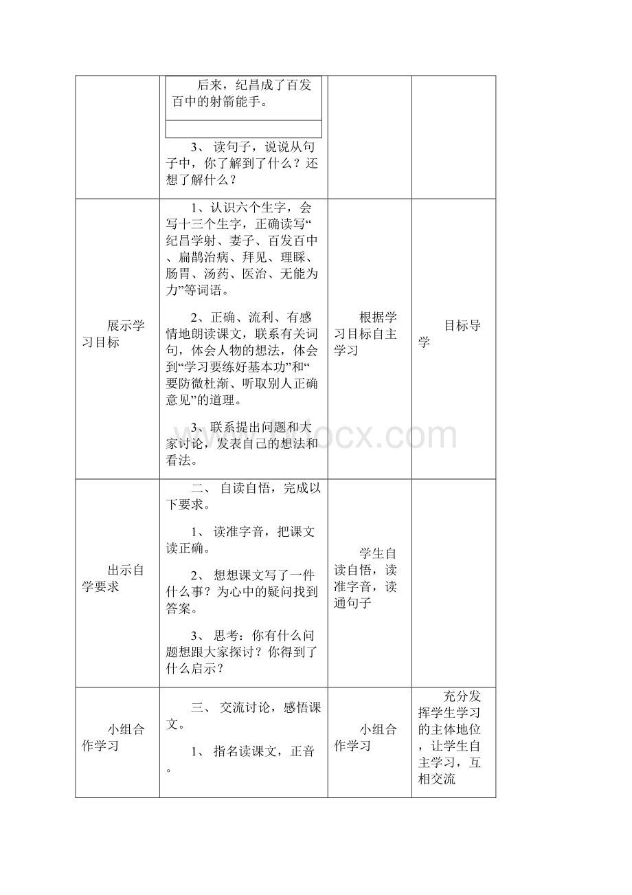 人教版四年级语文下册导学案第八单元.docx_第2页