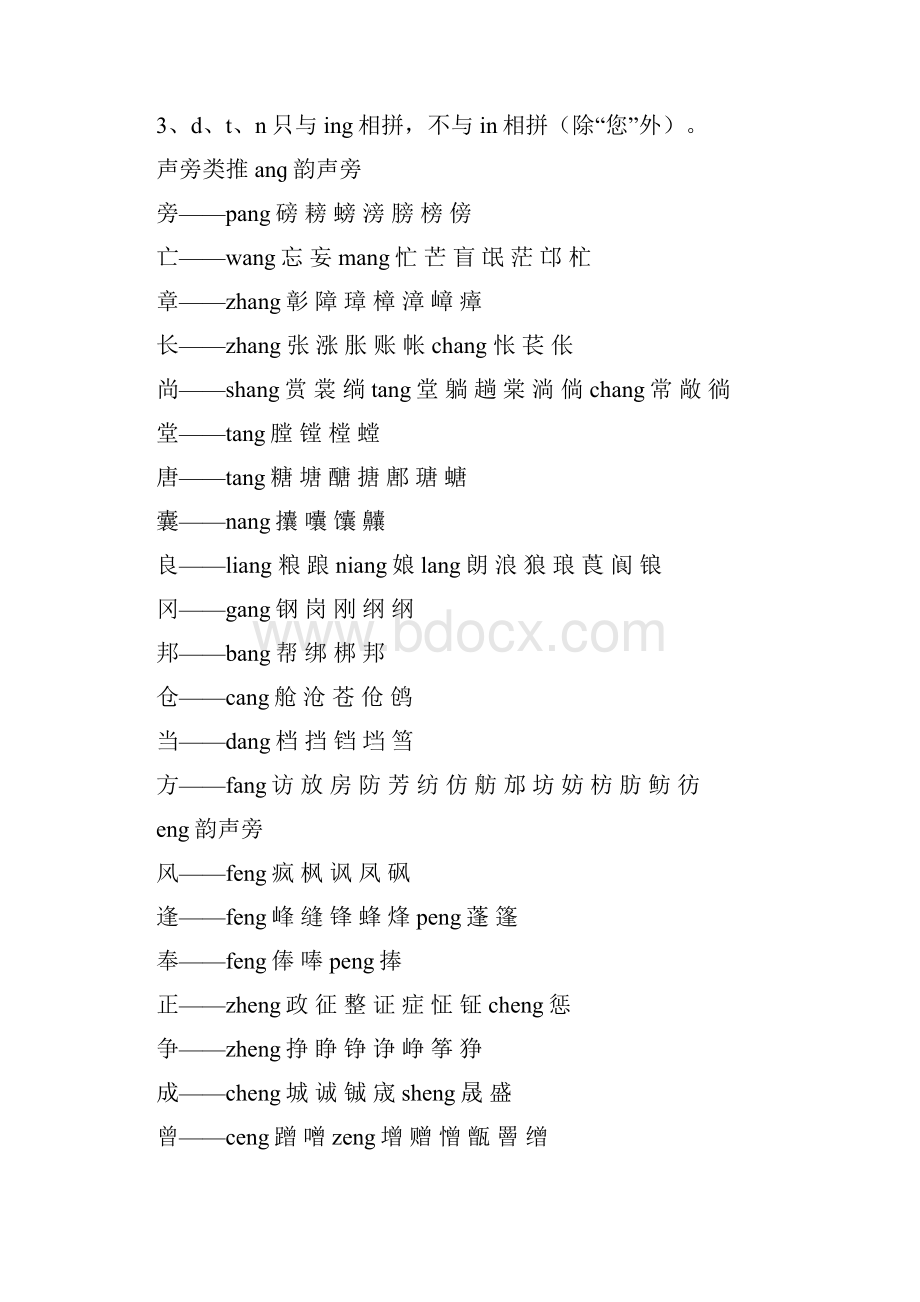 区别前鼻音+后鼻音+声调讲课讲稿.docx_第2页