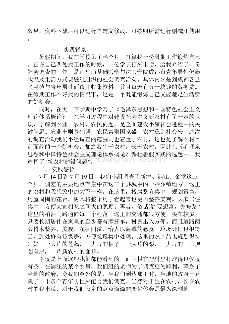 毛概社会实践报告3000字通用范本.docx_第2页