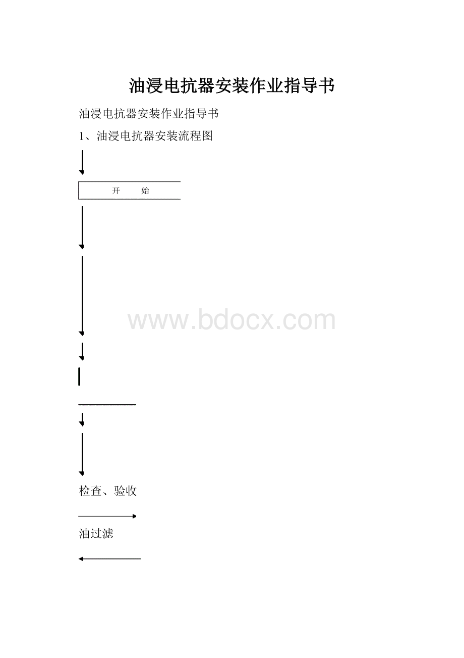 油浸电抗器安装作业指导书.docx