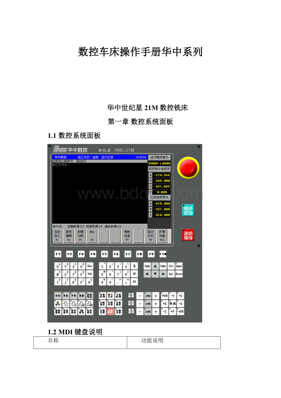 数控车床操作手册华中系列.docx_第1页