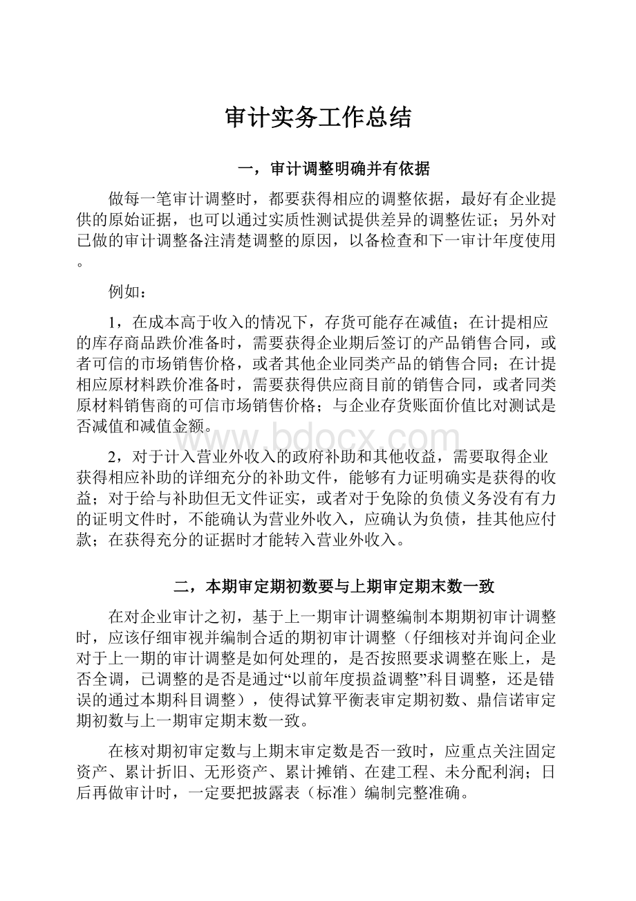 审计实务工作总结.docx