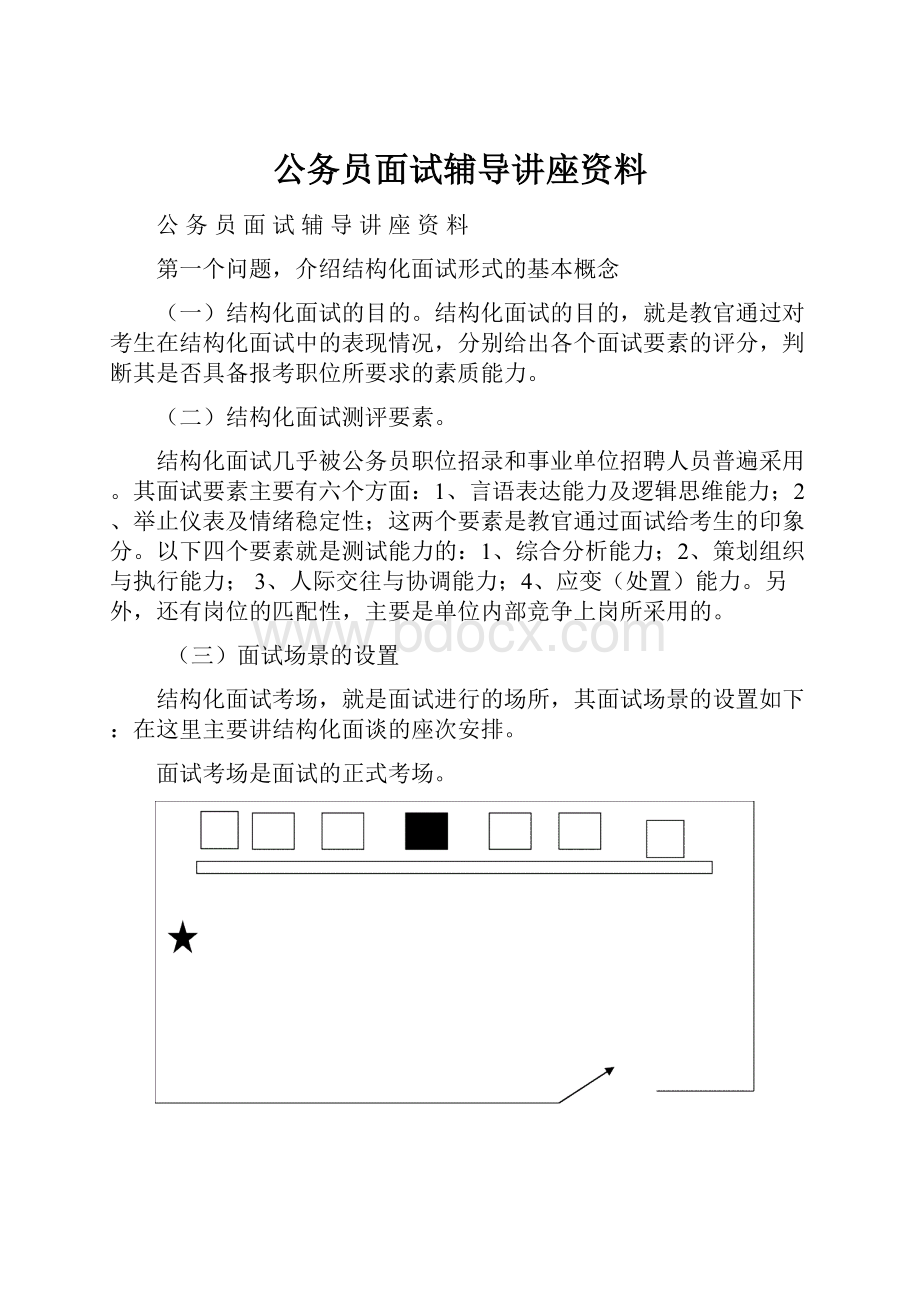 公务员面试辅导讲座资料.docx