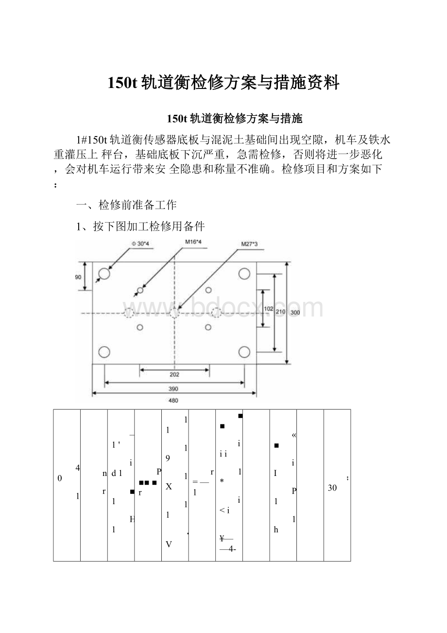 150t轨道衡检修方案与措施资料.docx