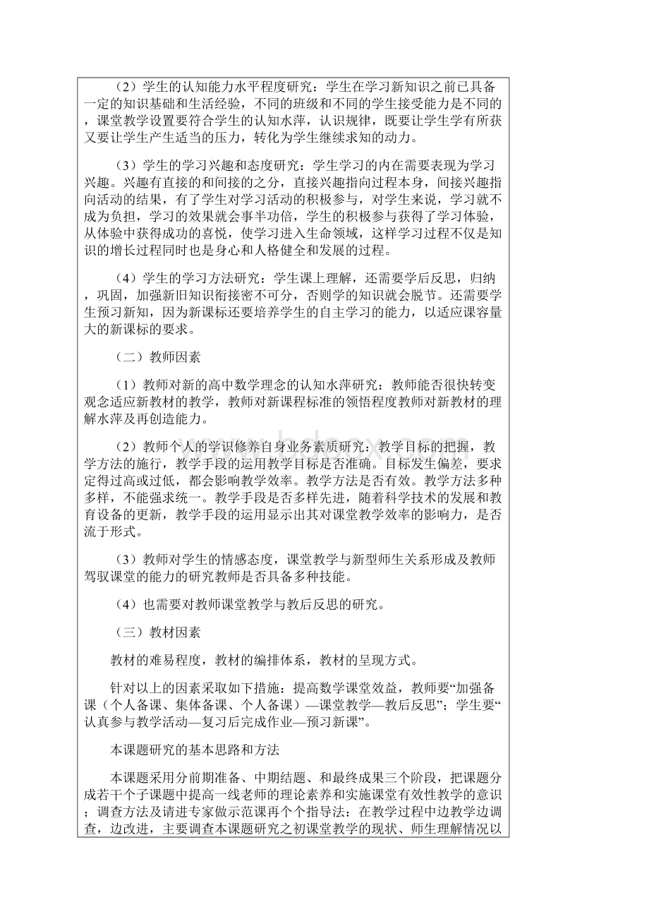 化学高效课堂开题报告.docx_第3页