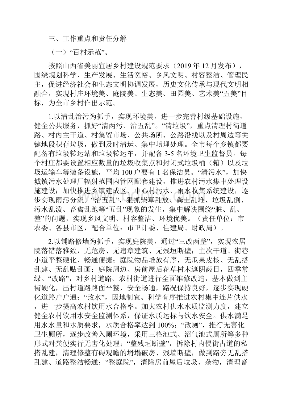 精选全市百村示范千村整治活动方案范文.docx_第3页