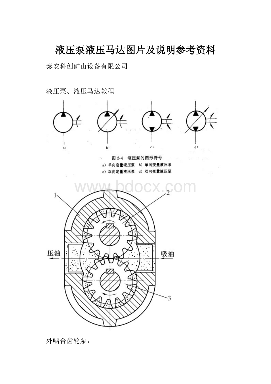 液压泵液压马达图片及说明参考资料.docx_第1页