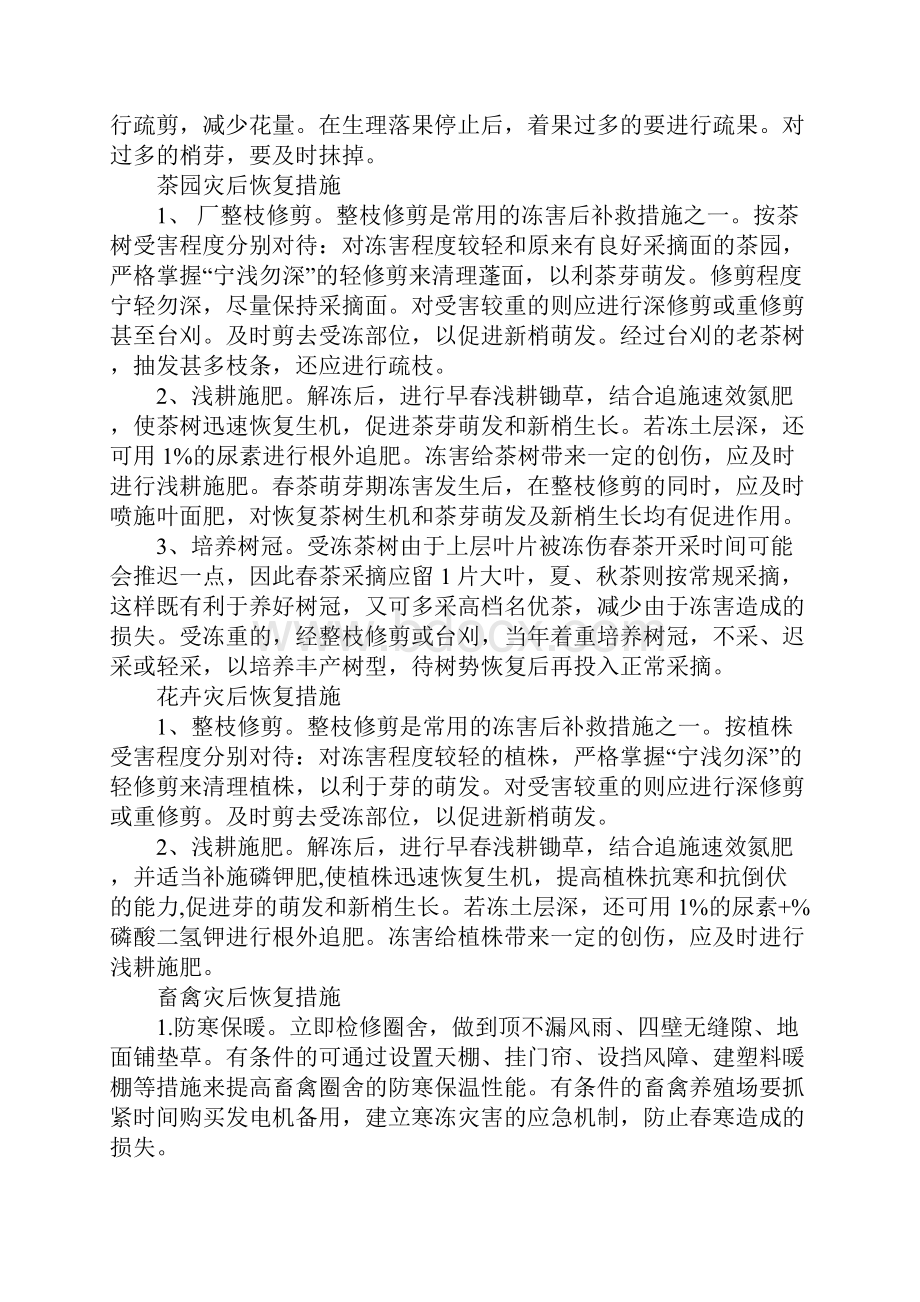 农业局防寒抗冻灾后工作方案和技术措施.docx_第3页