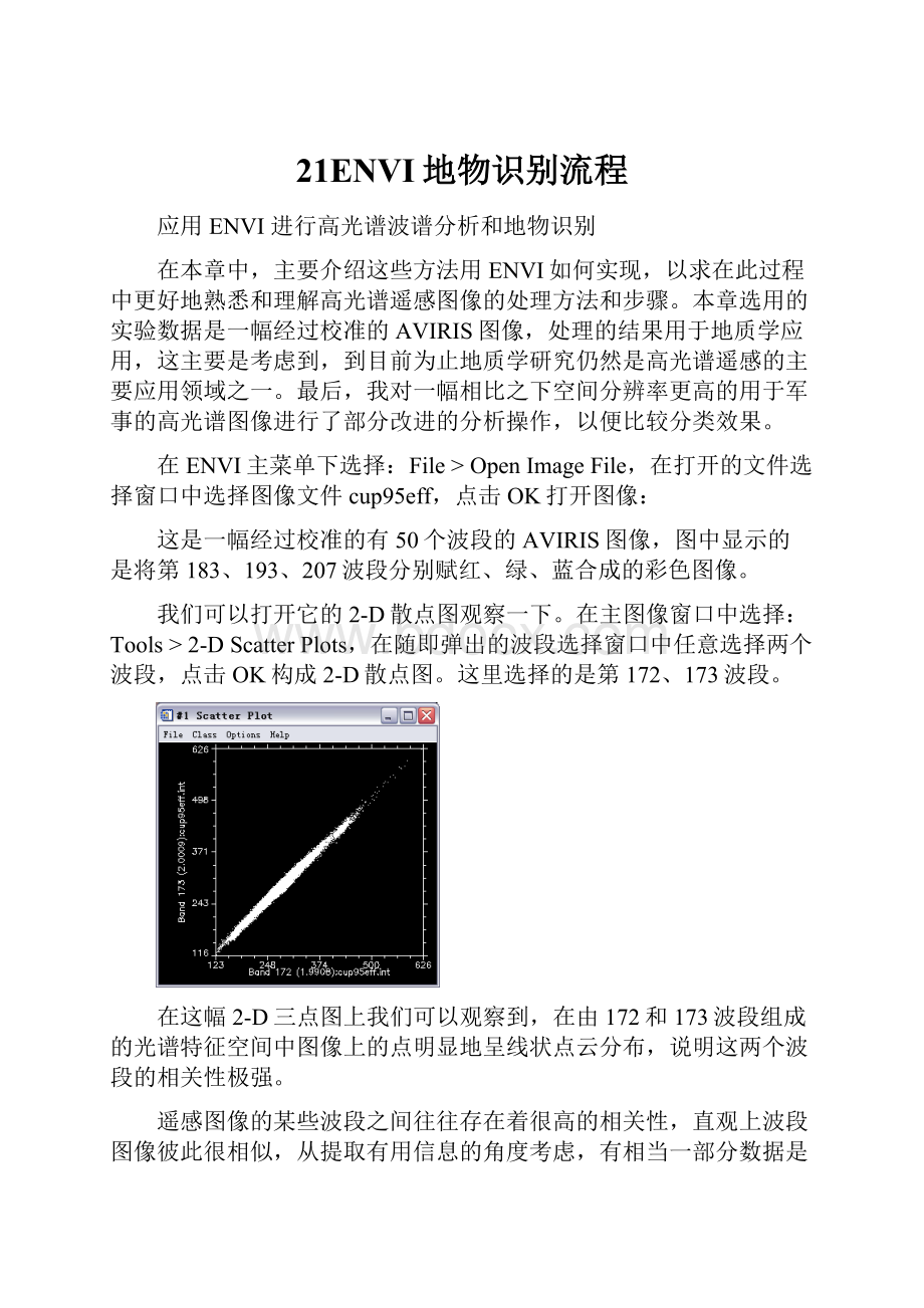 21ENVI地物识别流程.docx