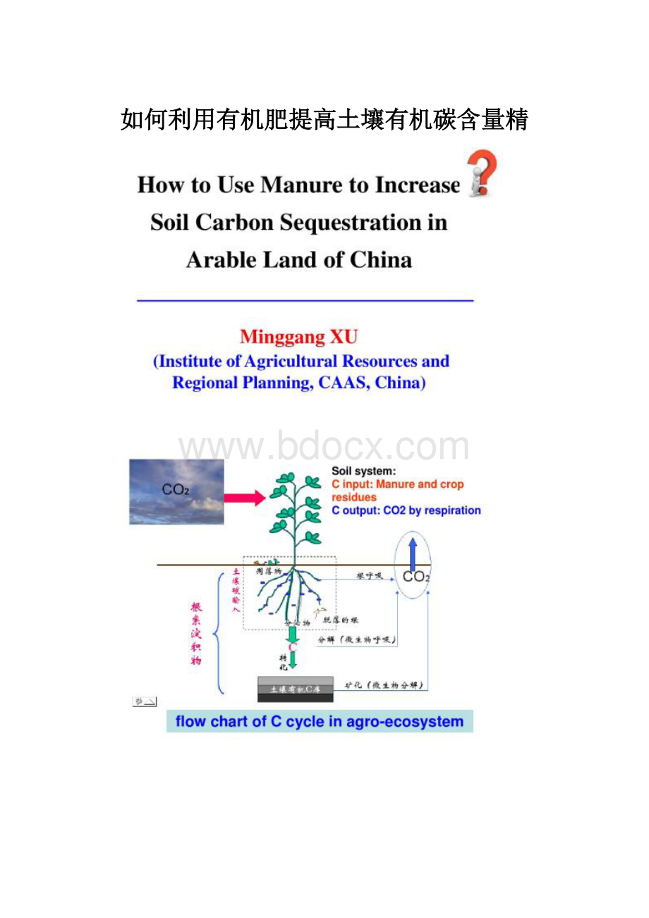 如何利用有机肥提高土壤有机碳含量精.docx