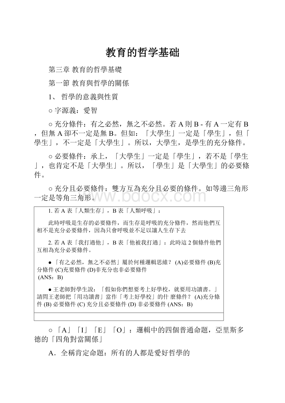 教育的哲学基础.docx