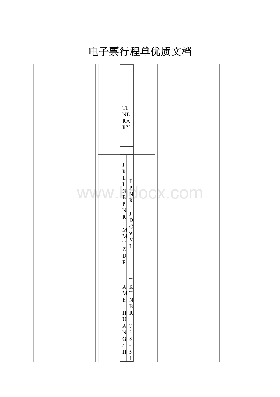 电子票行程单优质文档.docx