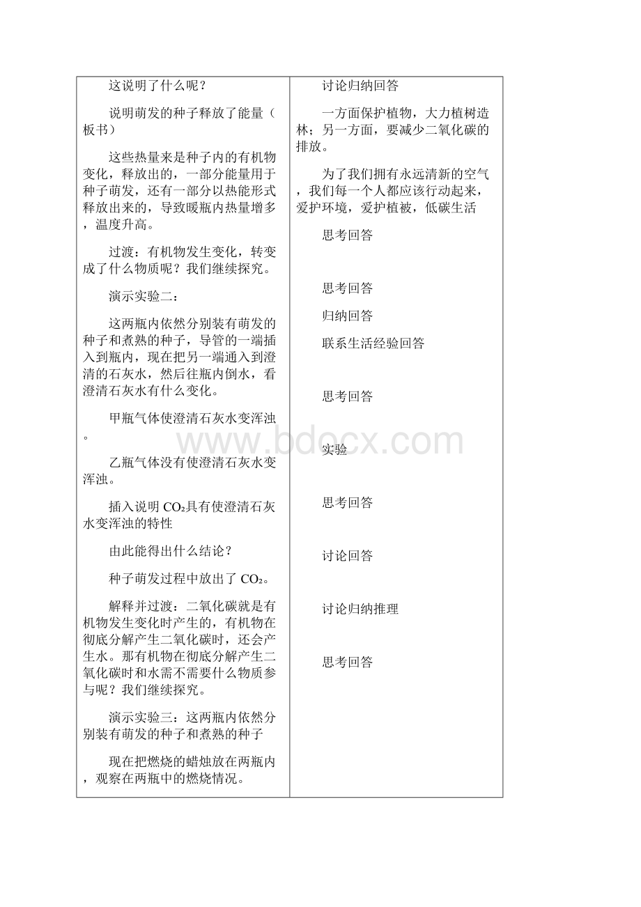 最新人教版七年级生物上册第3单元第5章第2节绿色植物的呼吸作用 大赛一等奖教案21.docx_第3页