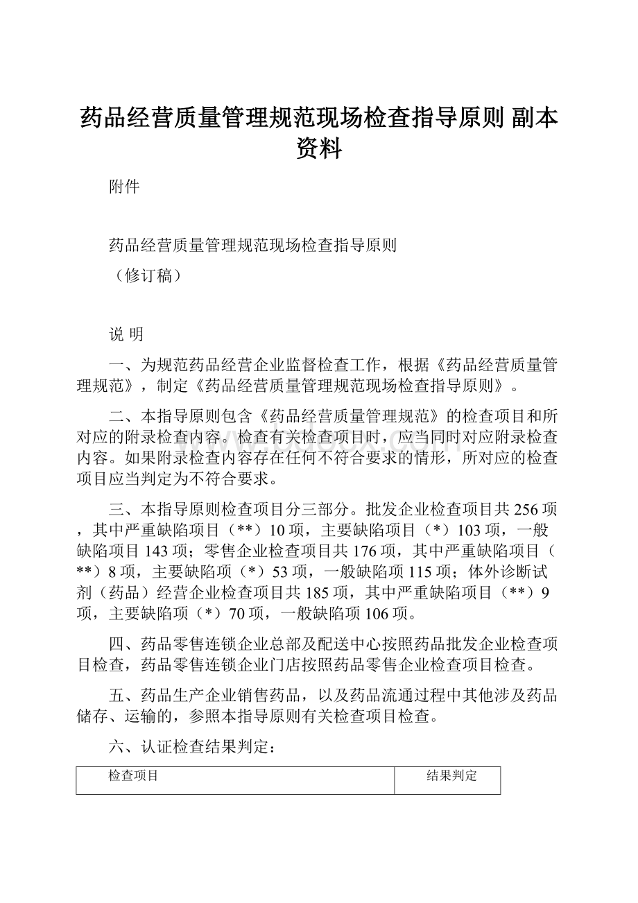 药品经营质量管理规范现场检查指导原则副本资料.docx