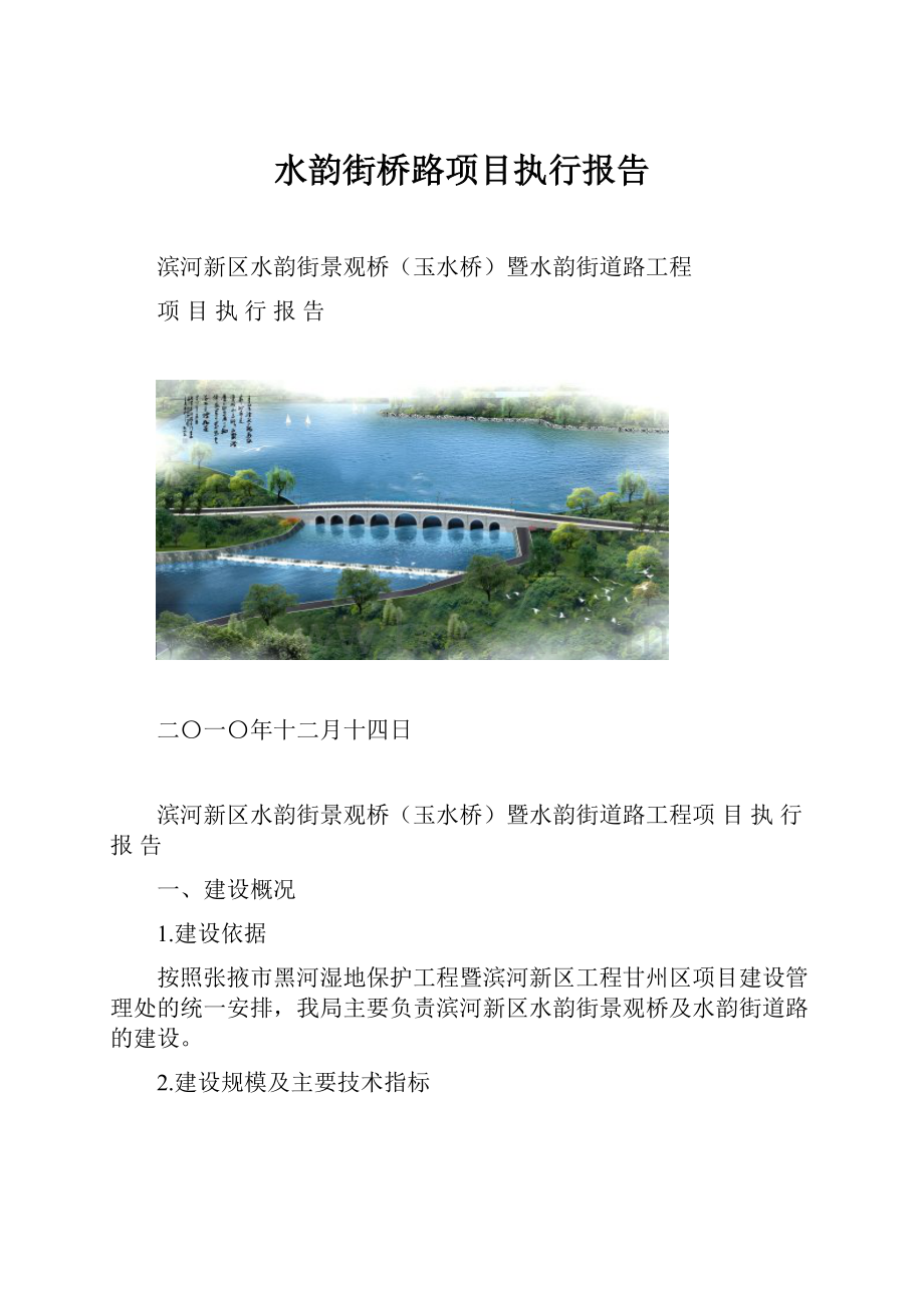 水韵街桥路项目执行报告.docx_第1页