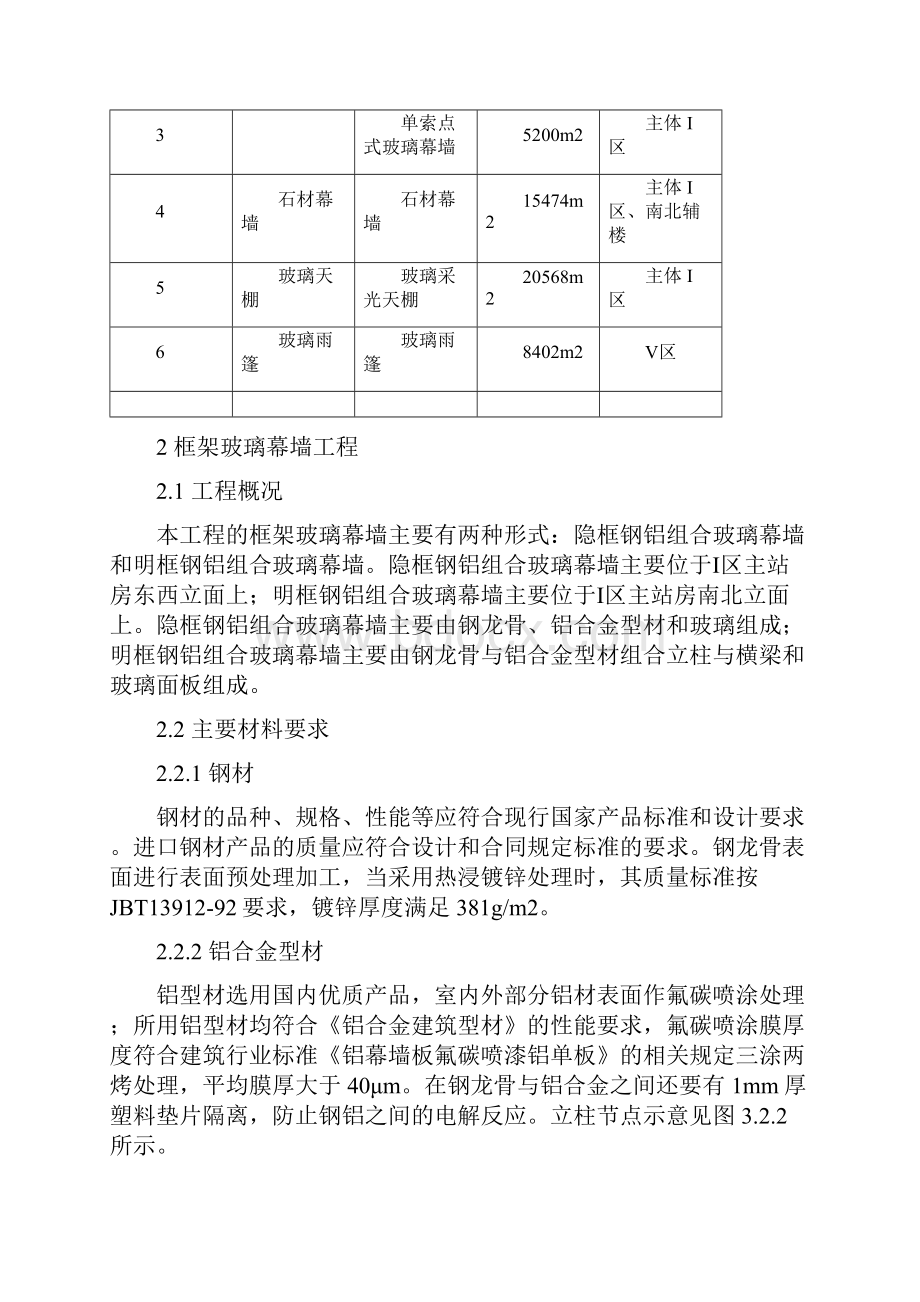 大型车站幕墙工程施工组织设计框架点式采光顶.docx_第2页