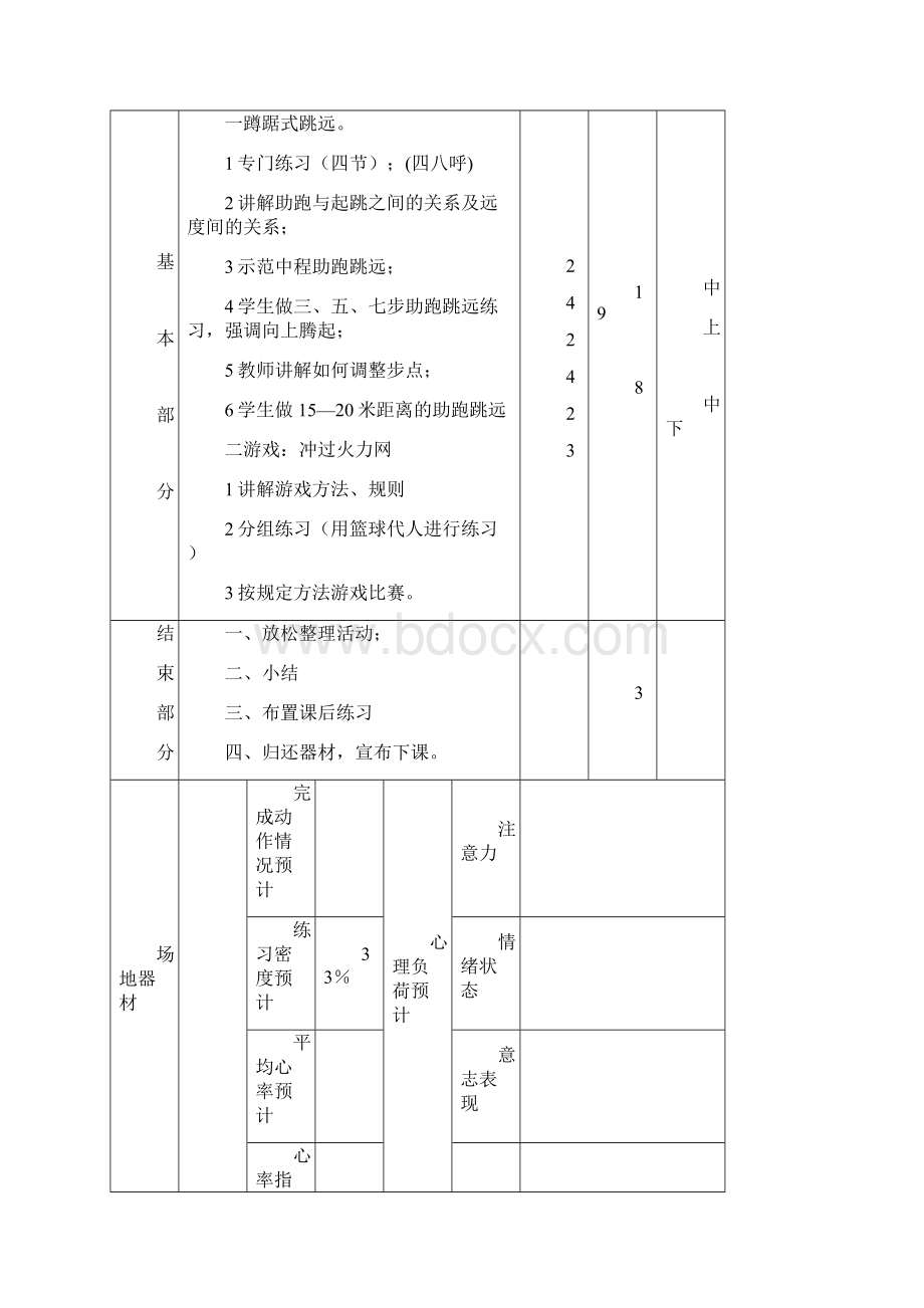 小学五年级体育教案1.docx_第2页