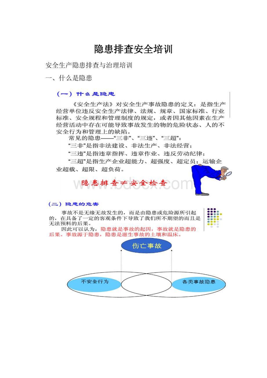 隐患排查安全培训.docx