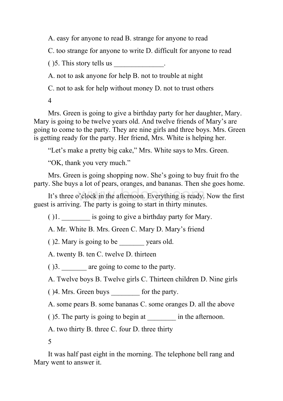 七年级寒假作业英语阅读理解26篇.docx_第3页
