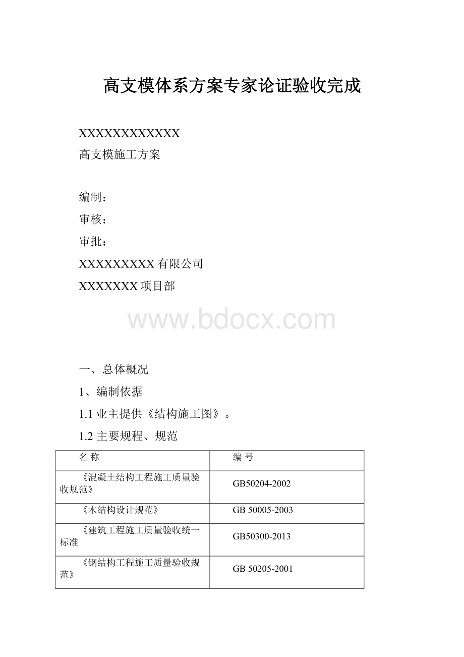 高支模体系方案专家论证验收完成.docx