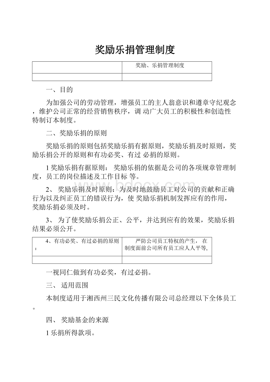 奖励乐捐管理制度.docx_第1页