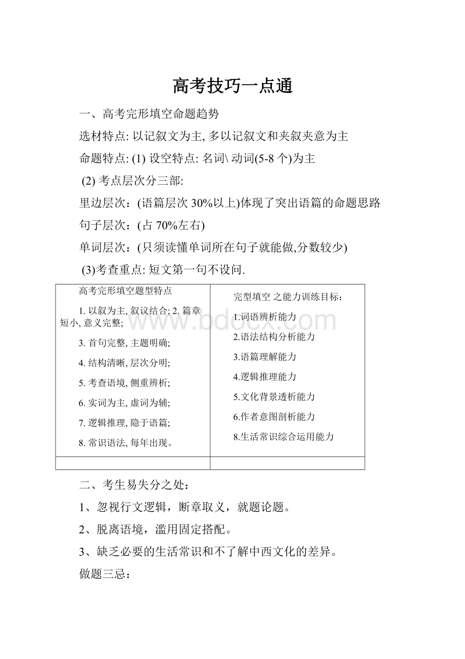 高考技巧一点通.docx