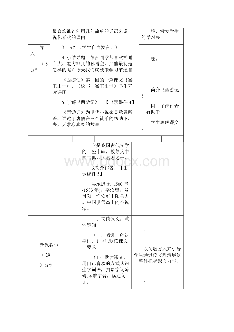 部编版五年级语文下册精品教案 7 猴王出世.docx_第2页