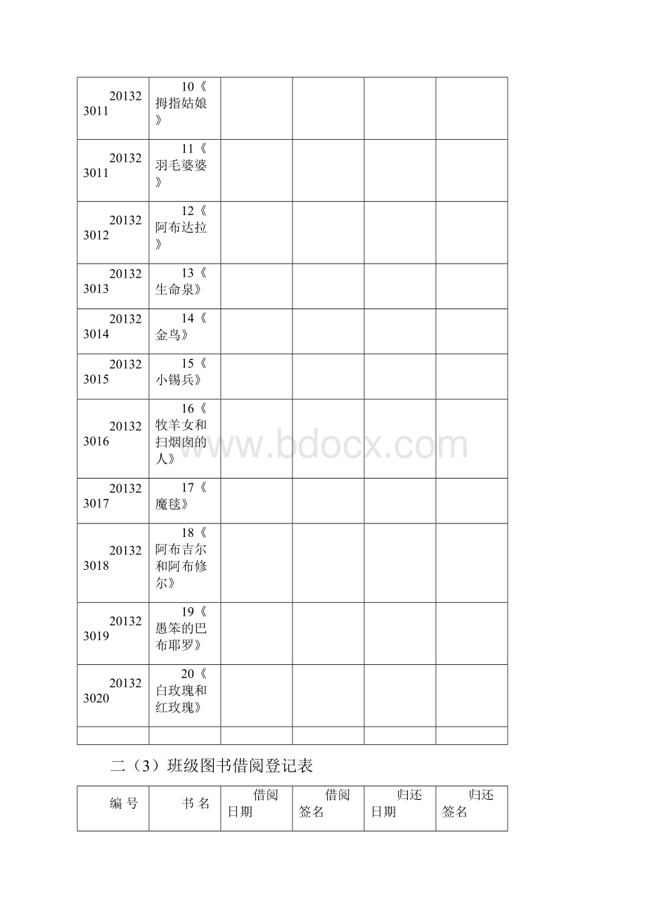 二班级图书借阅登记表.docx_第2页