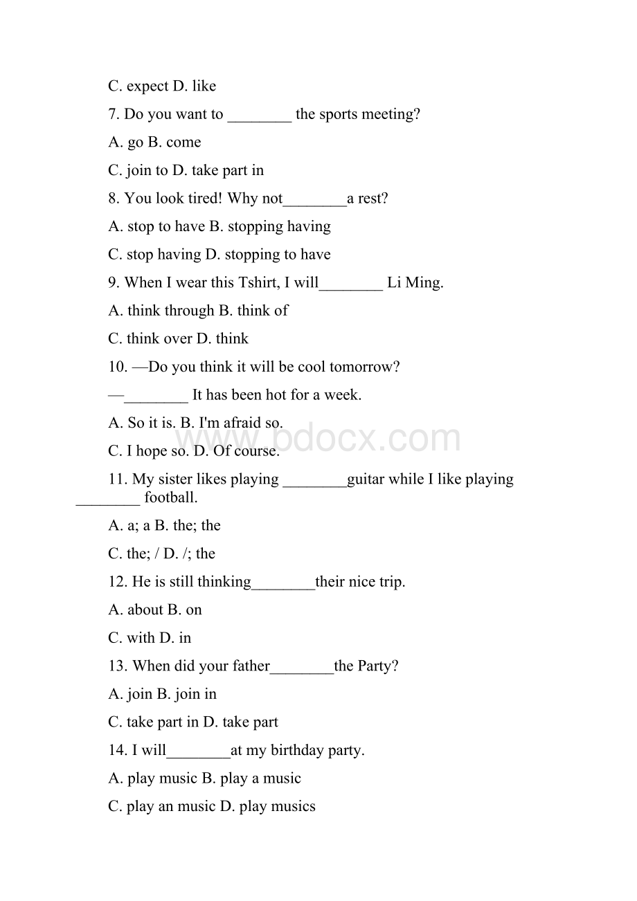 冀教版七年级下册Unit2 Lesson10 基础知识点总结测试有答案.docx_第2页