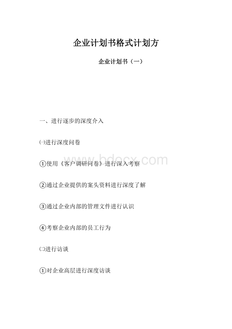 企业计划书格式计划方.docx_第1页