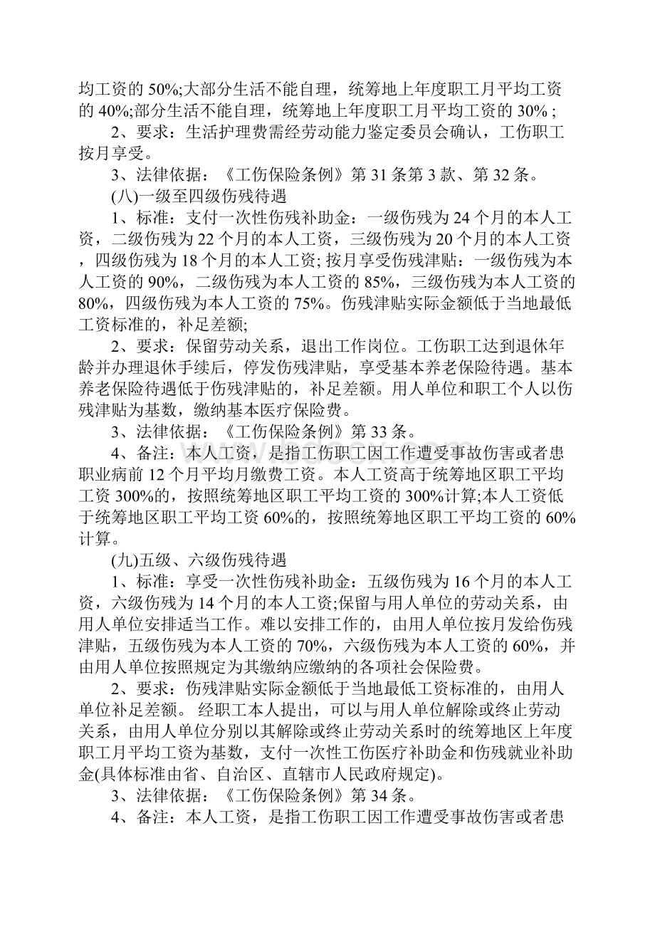 工伤保险待遇计算标准完整版.docx_第3页