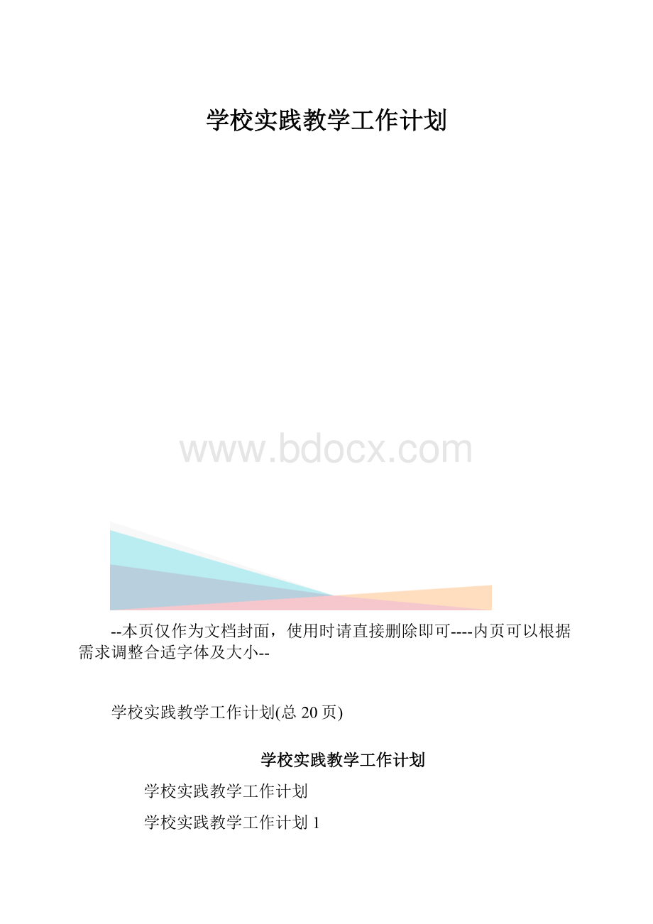 学校实践教学工作计划.docx