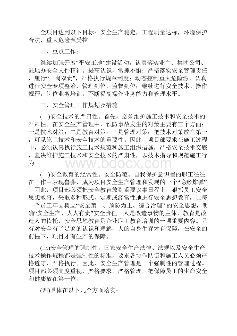 项目总体安全管理工作规划及措施.docx_第2页