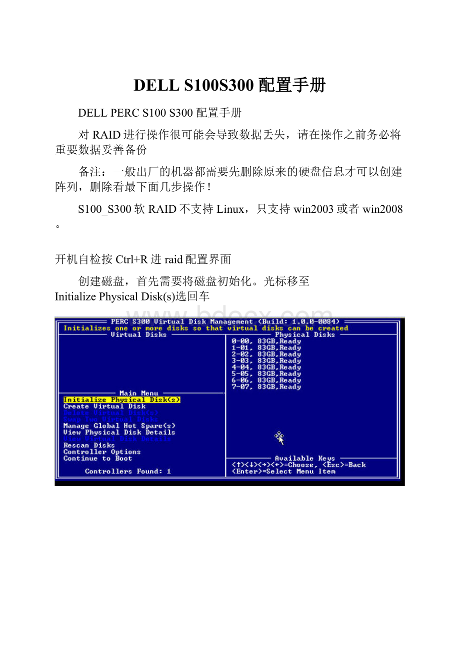 DELL S100S300 配置手册.docx