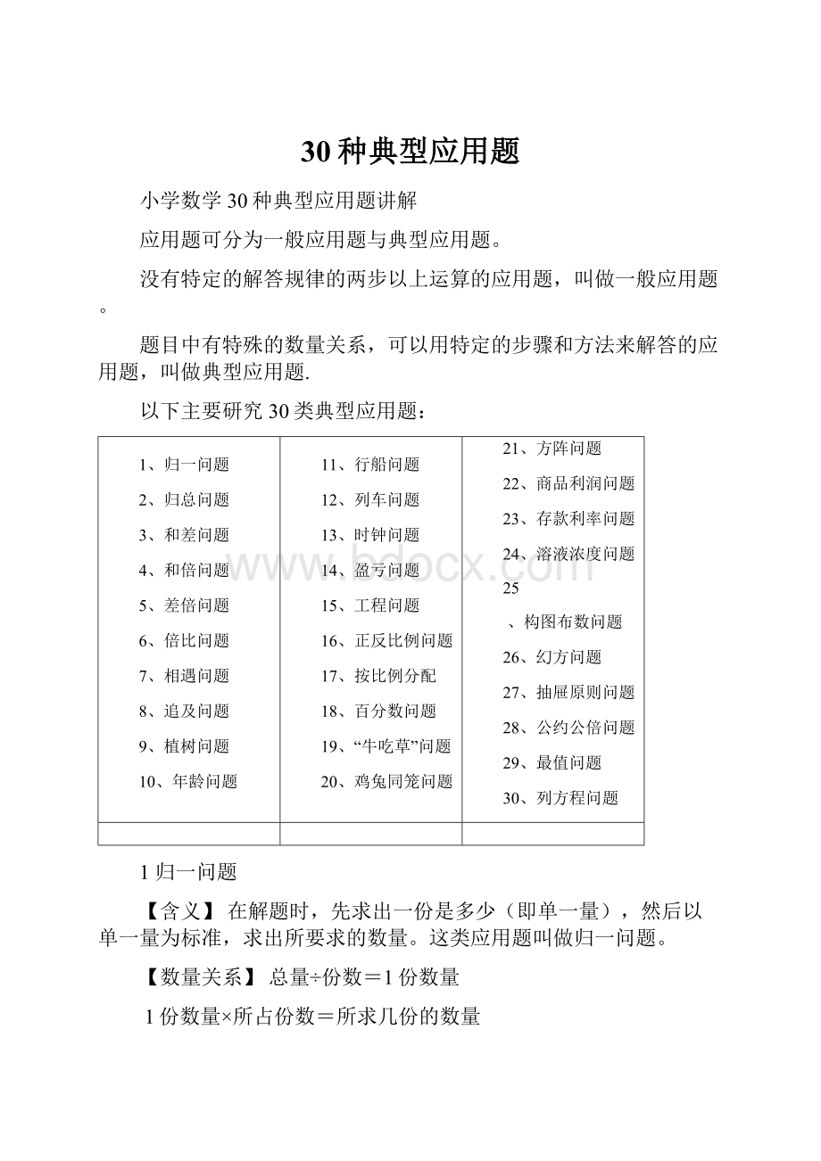 30种典型应用题.docx