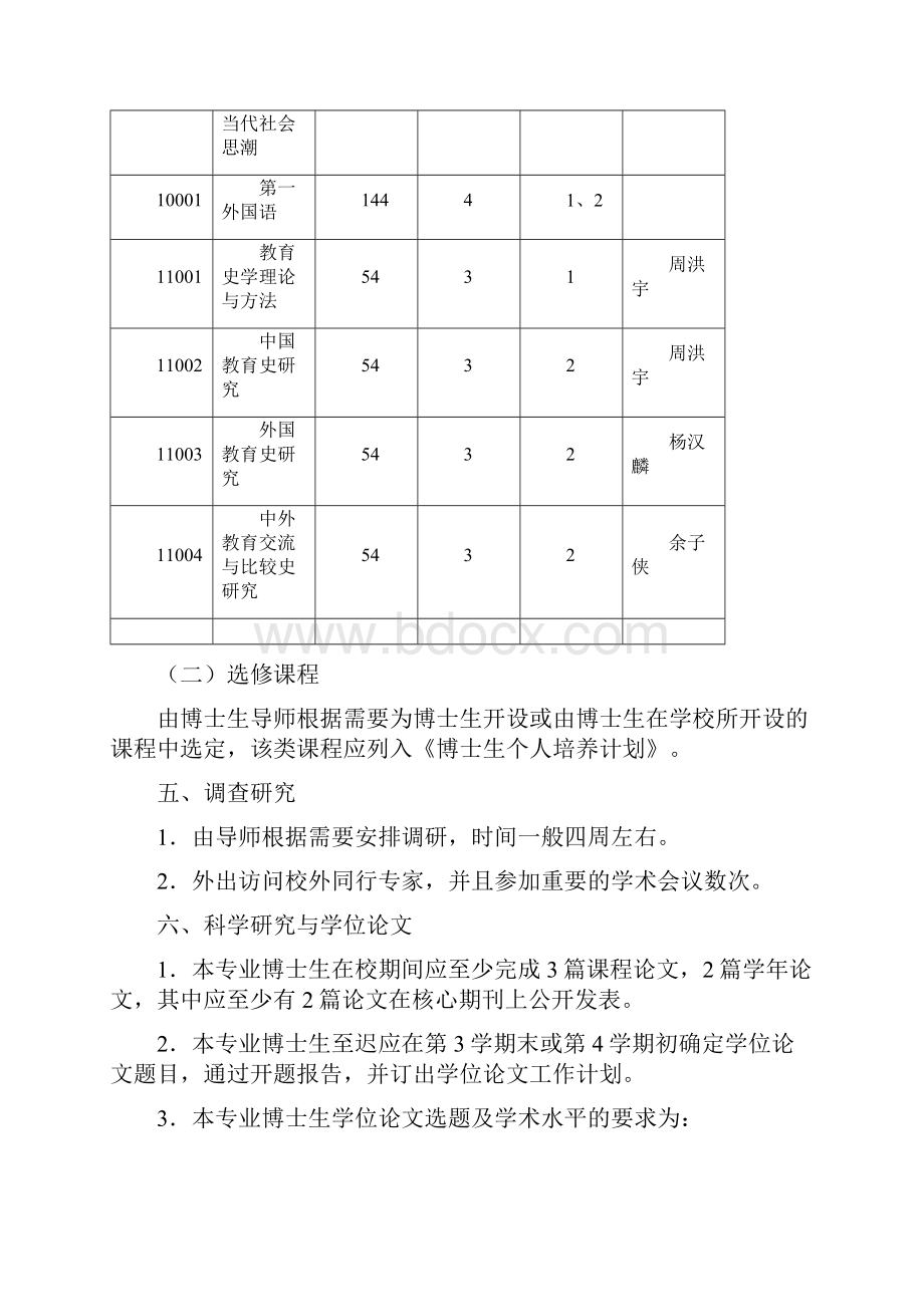 教育史专业博士研究生培养方案.docx_第2页