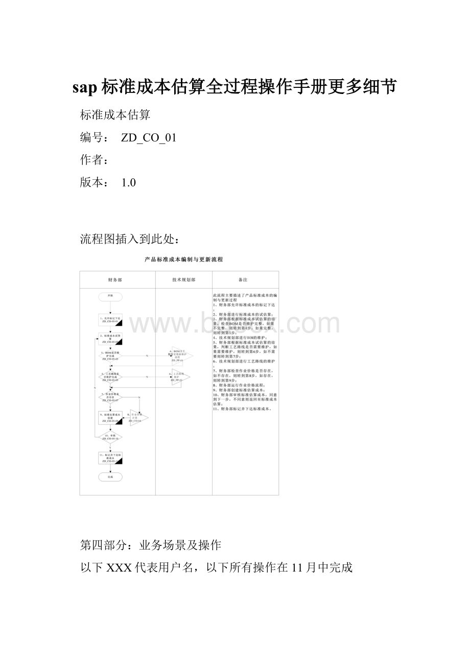 sap标准成本估算全过程操作手册更多细节.docx