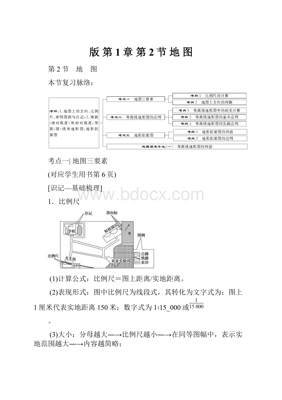 版 第1章 第2节 地 图.docx