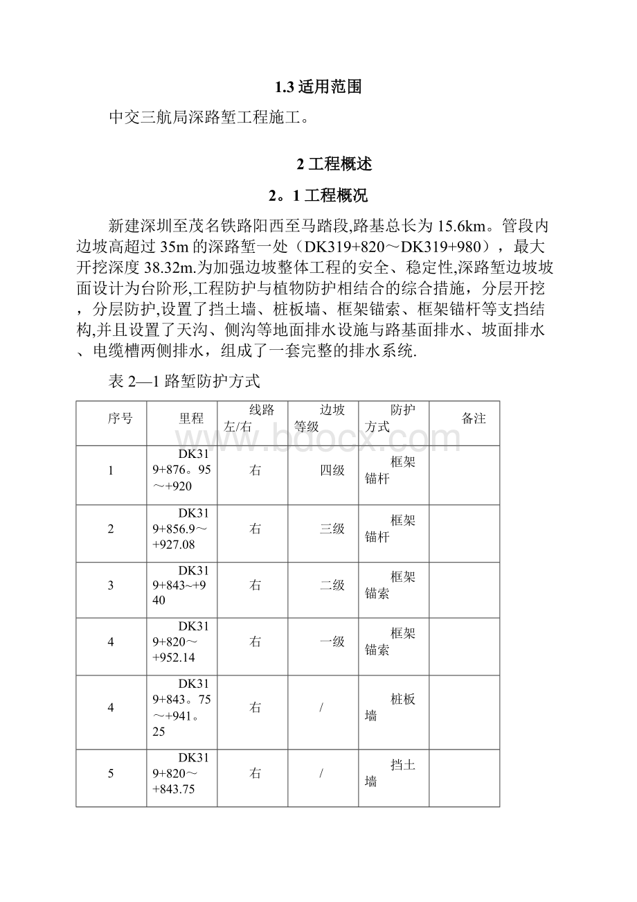 深挖路堑安全专项施工方案.docx_第2页