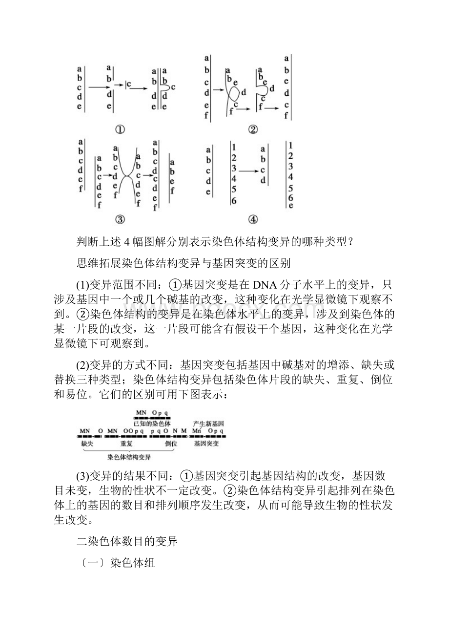 高考生物二轮练习学案第七单元染色体变异.docx_第3页