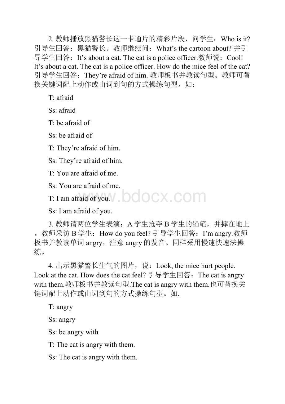 学年PEP人教版六年级英语上册Unit 6How Do You Feel及recycle 2教案8课时.docx_第3页