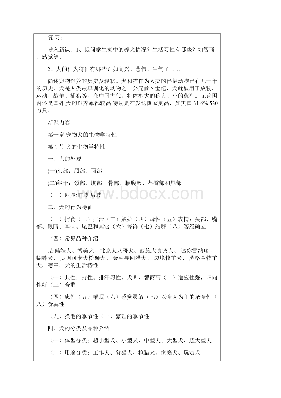 宠物饲养技术教案.docx_第2页