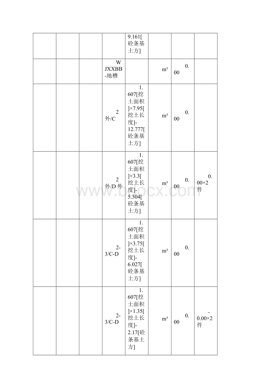 预算土建定额工程量计算书概预算.docx_第2页