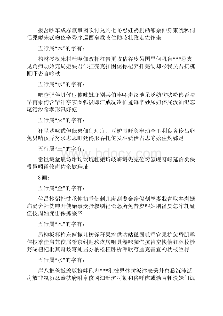 起名汉字笔画五行属性字典.docx_第3页