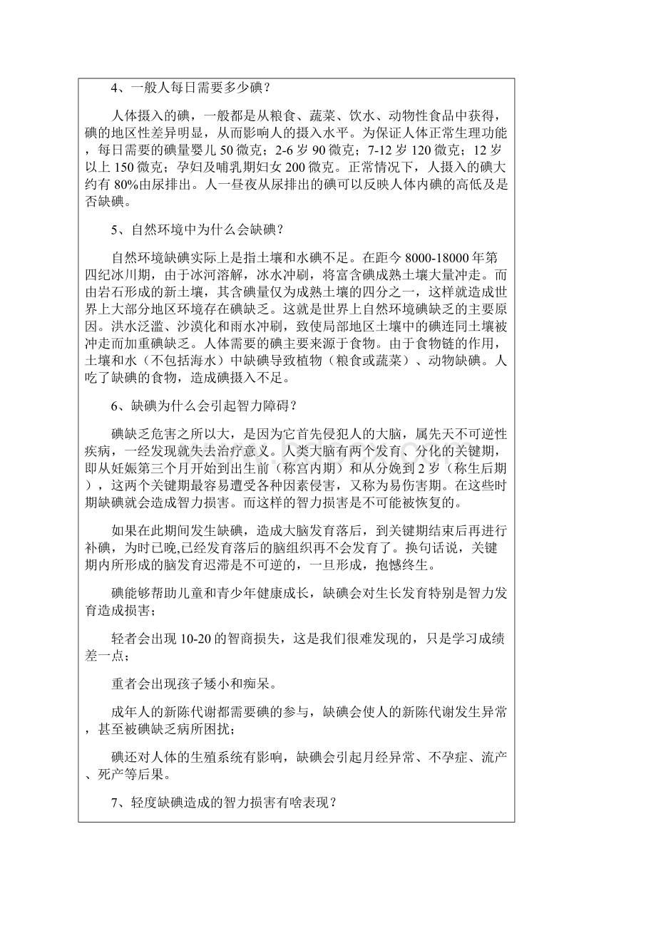 完整word版碘缺乏病防治知识问答word文档良心出品.docx_第2页