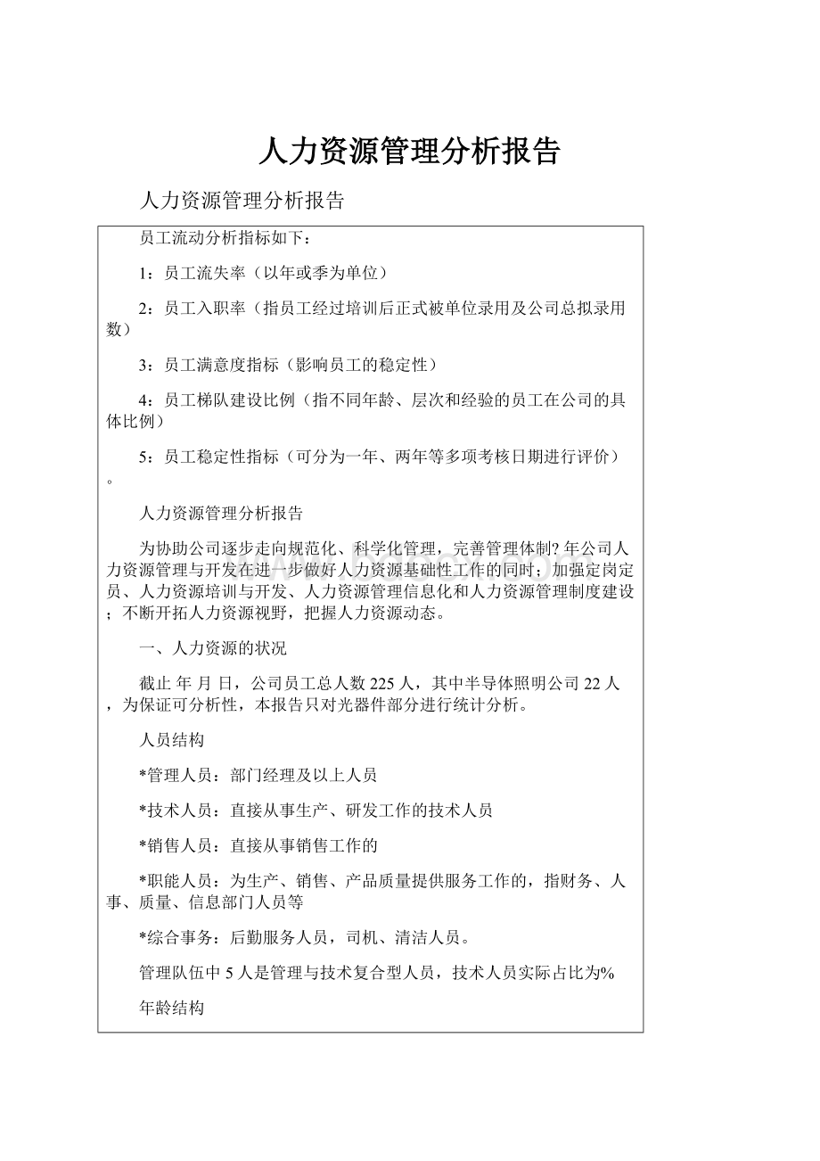 人力资源管理分析报告.docx_第1页