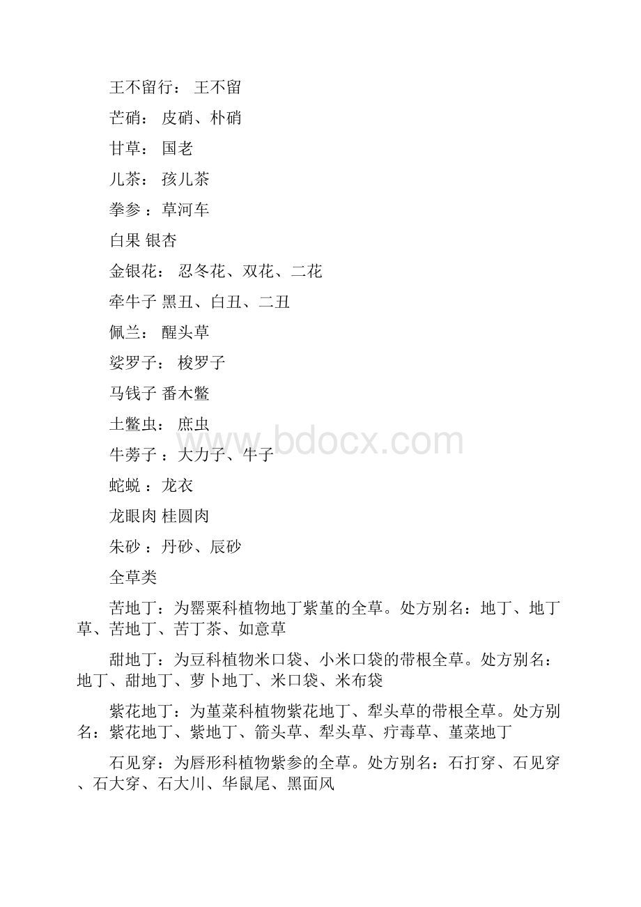 常用中药别名.docx_第2页