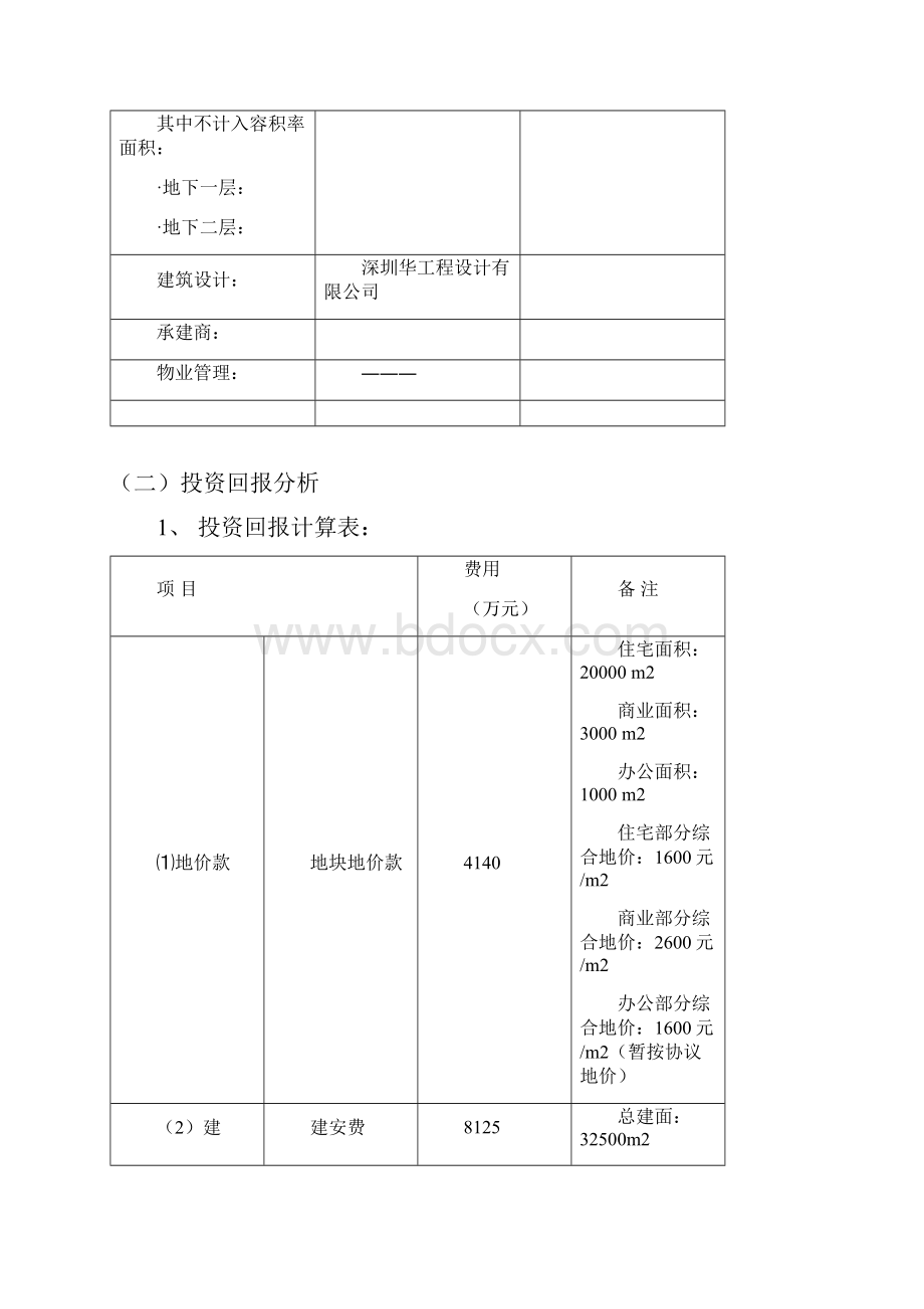 深圳市长大厦投资回报可行性分析.docx_第2页
